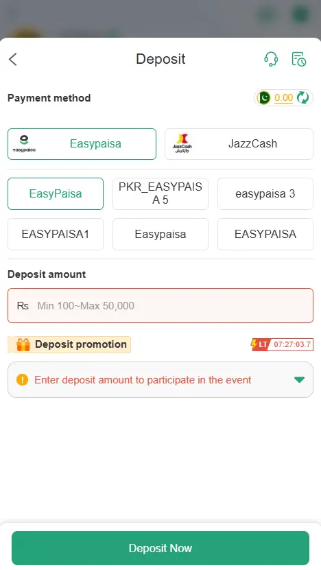 357 pk Deposit